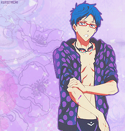 动漫gif少年gif帅气gif蓝发gif