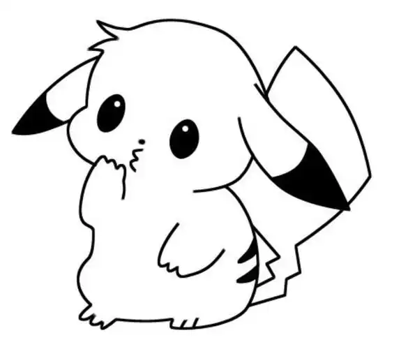 皮卡丘的画法简笔画可爱皮卡丘画法简笔画可爱萌萌的皮卡丘简笔画可爱