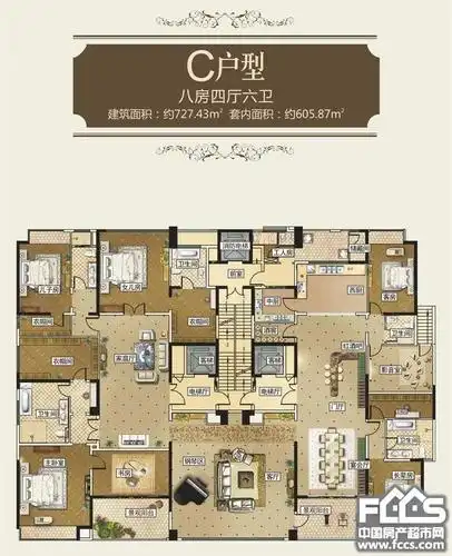 荣和公园尊府户型图