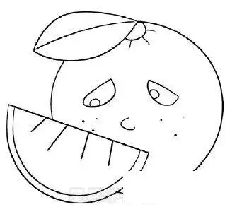 橙子简笔画简单画法