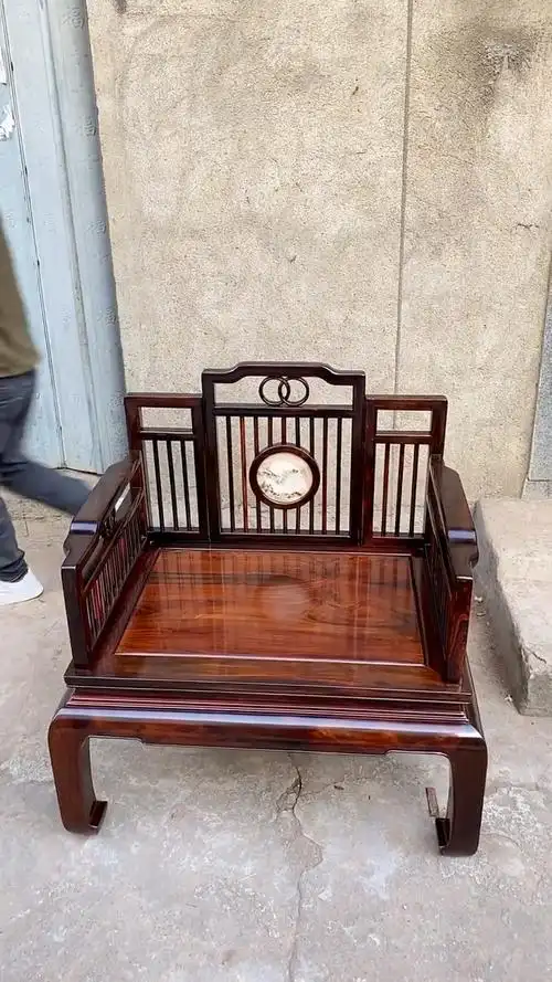 古典红木家具#大红酸枝明式沙发