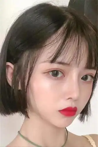 假发女短发圆脸新式发套波波头空气刘海气质修脸锁骨发自然全头套