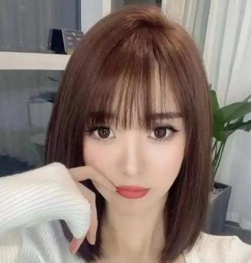 齐肩黑直发发型,齐肩直发永远的神