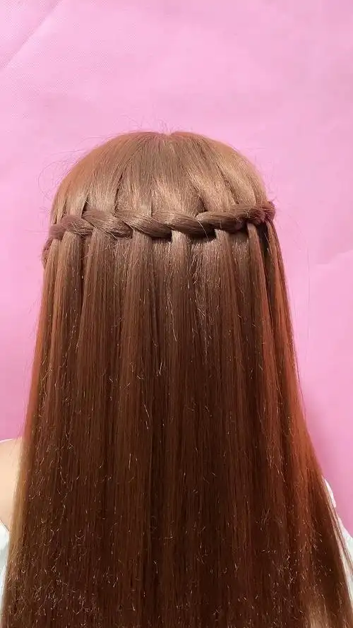 全民最火编发#简单到你老公都可以学会的瀑布披肩发