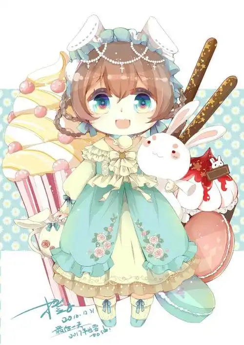 超简单的q版人物水彩画 水彩q版超萌人物手绘