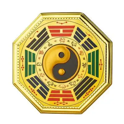 辟邪凸镜八卦八卦招财开光摆罗经煞化图件罗盘凹镜镜镇宅件挂风