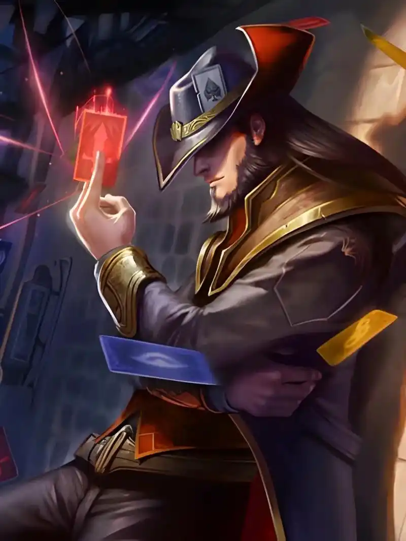 卡牌大师崔斯特皮肤.#英雄联盟 #皮肤 #壁纸 #背景图 - 抖音