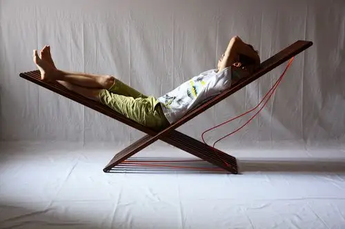 三角世界新品 168躺椅折叠版经典时尚多功能进口榉木不锈特价包邮