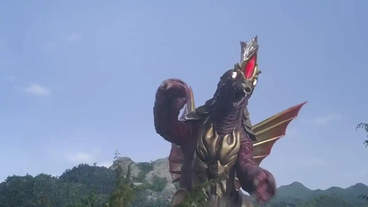 动漫壁纸:欧布奥特曼浑身冒火冲向了怪兽,怪兽直接爆炸!