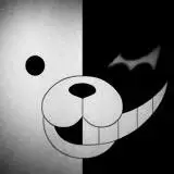 黑白熊头像图片【点击鼠标右键下载】