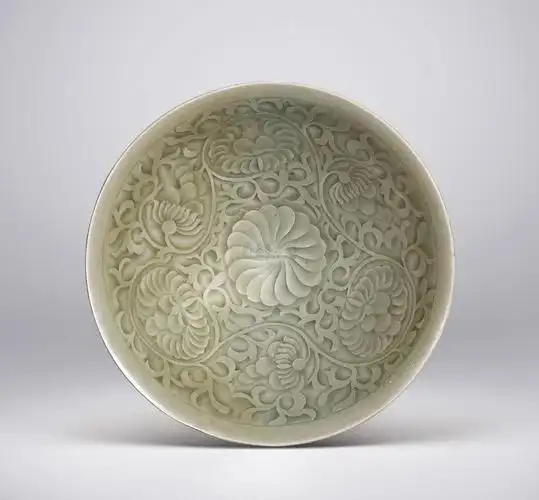 【耀州窑刻花卉纹斗笠碗】拍卖品_图片_价格_鉴赏_现当代及其它瓷器