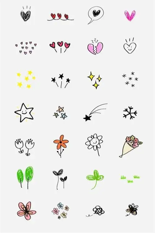 简笔画的小装饰图