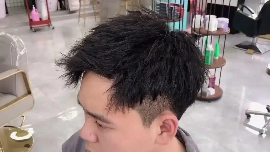 男士发型设计 #男士烫发 锡纸摩根烫