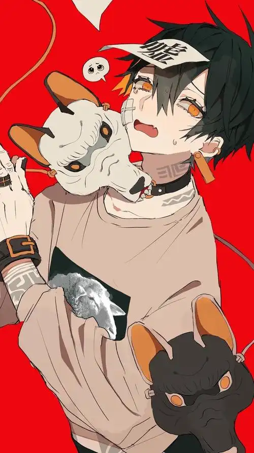 谁有一些好看的动漫风男头像或壁纸啊?