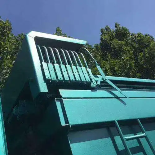 自卸车篷布自卸车伸缩篷布用于垃圾清运车创信机械厂家直销