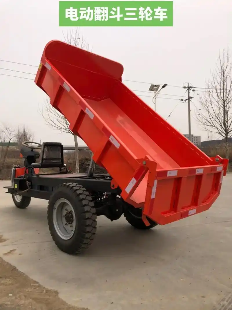 电动自卸三轮车.电动翻斗农用三轮车,适用于农田,矿井,货场等 - 抖音