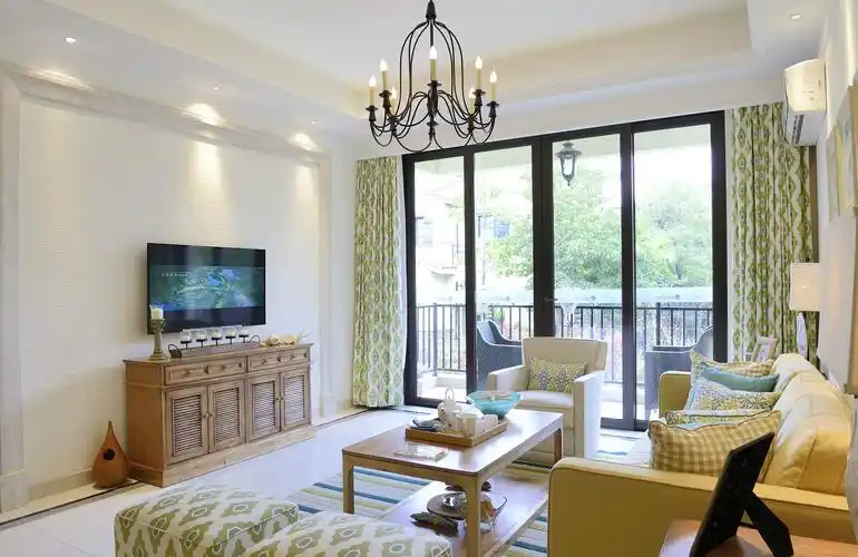 美式风格二室一厅装修效果图片106平米装修样板间