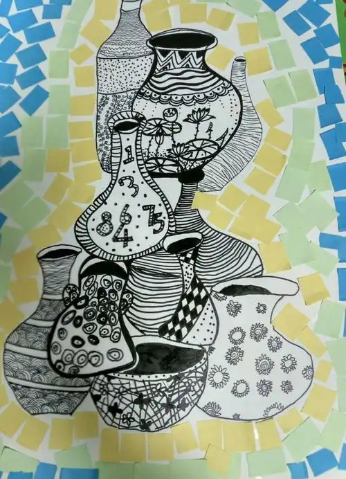 第一张画～线描《瓶子大集合》