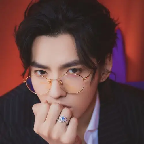 吴亦凡同款眼镜框_斯文败类金丝眼镜吴亦凡同款男款潮个性圆框平光镜