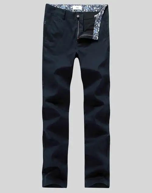 藏蓝色休闲裤子