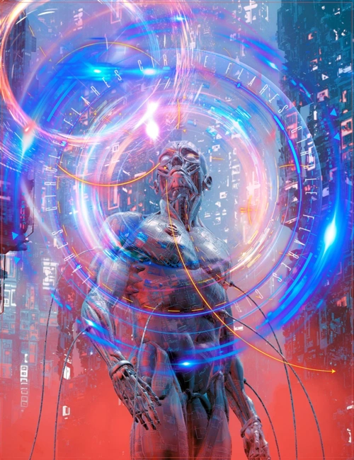 炫酷耀眼未来科幻罗恩光圈照片叠加层png透明图片设计素材 rons