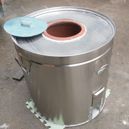 烧饼不锈钢木桶商用木炭炉子烧烤烤炉锅盔干菜烧烤炉