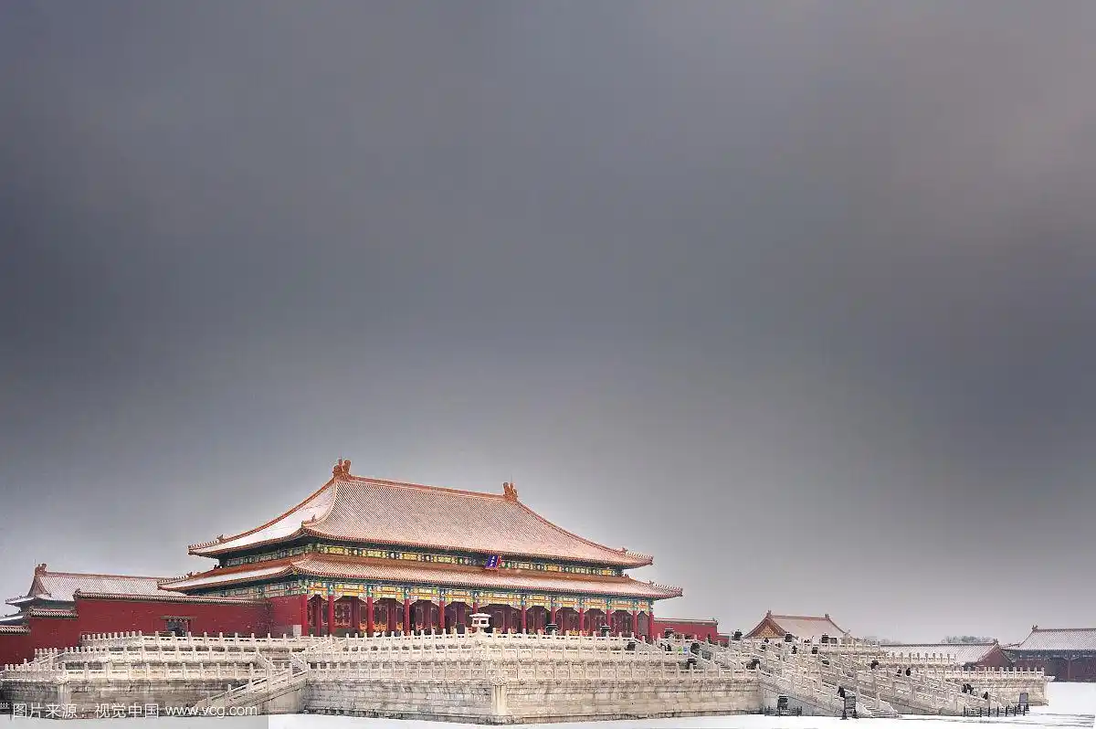 雪中的故宫太和殿