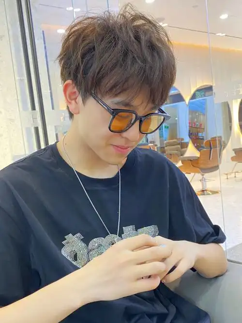 男生韩式发型  #男生纹理烫  #男生烫发  #男士烫发  #男士发型参考