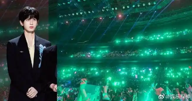 成毅 绿海##果山果海##成毅爱奇艺尖叫之夜粉丝应援