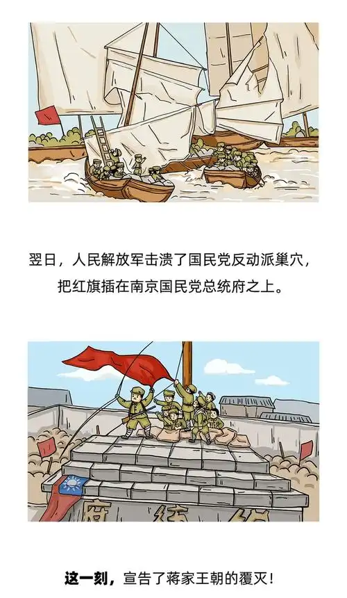 漫绘党史百万雄师过大江
