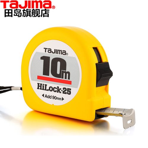 田岛(tajima)tajima田岛卷尺10米钢卷尺l25-100旗25mm舰宽店10m工地