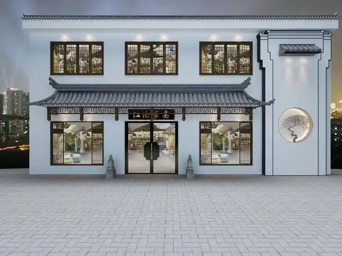 中式门头3d模型