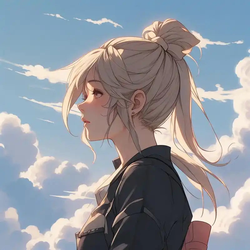 94动漫风女生侧颜头像78 今天给大家分享一组超美的动漫风女生