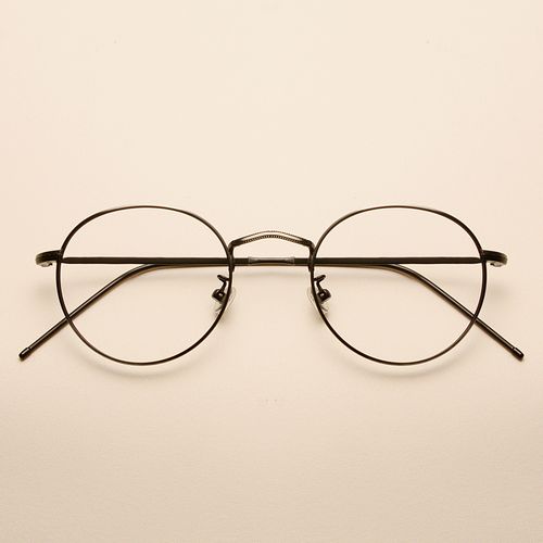 复古圆框金丝边眼镜框女韩版潮 文艺细边眼睛框镜架男配近视镜