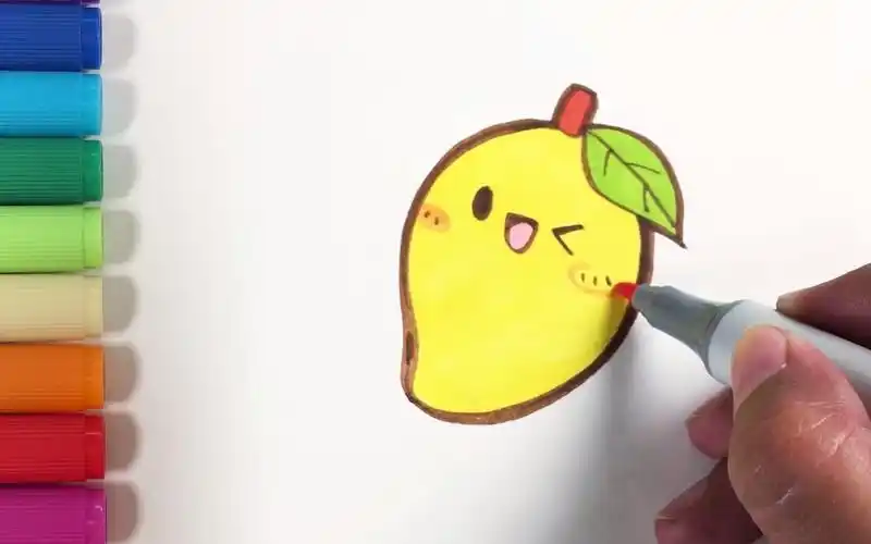 芒果的简笔画图片水果芒果简笔画一步一步教你画芒果简笔画大全及画法