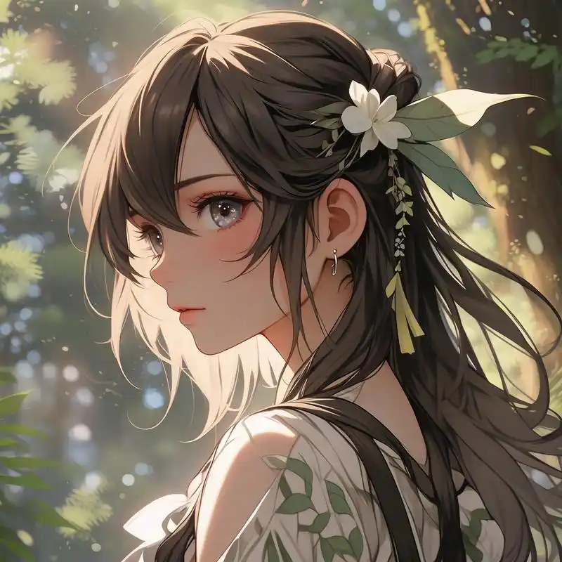 94动漫风女生侧颜头像78 今天给大家分享一组超美的动漫风女生