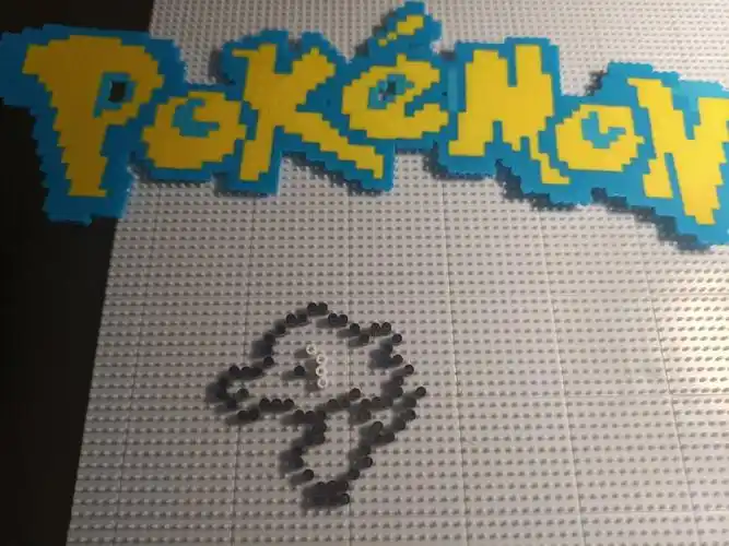 拼豆豆宝可梦之墨海马