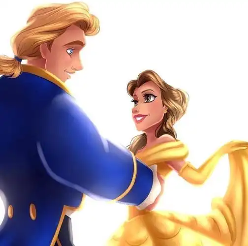 迪士尼公主与王子的甜蜜对视,哪位王子颜值第一?众人选野兽王子