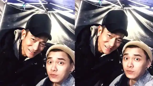 李易峰成功追星 晒与刘德华合照难掩激动