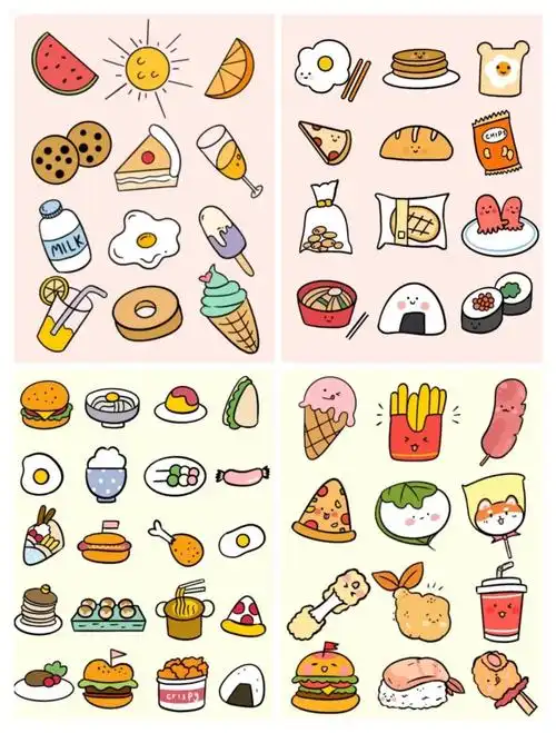 可爱食物简笔画素材分享