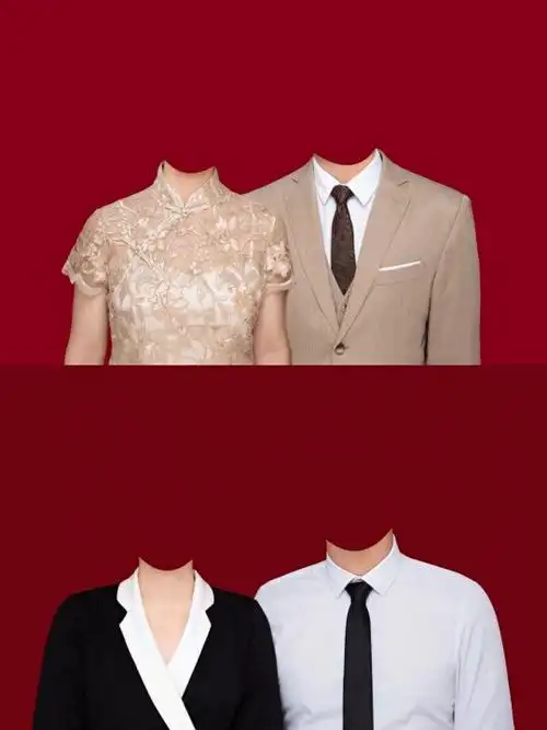 结婚照模板_小红书