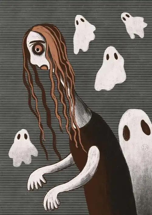 鬼魅|插画|创作习作|奇怪的王小文_原创作品-站酷zcool