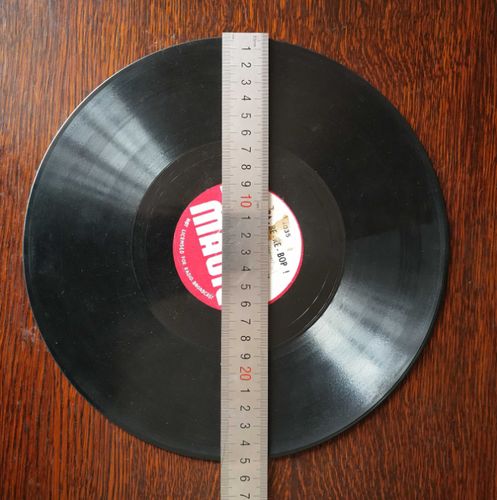 进口经典78转黑胶唱片大光盘留声机用复古装饰摆件二手老物件收藏