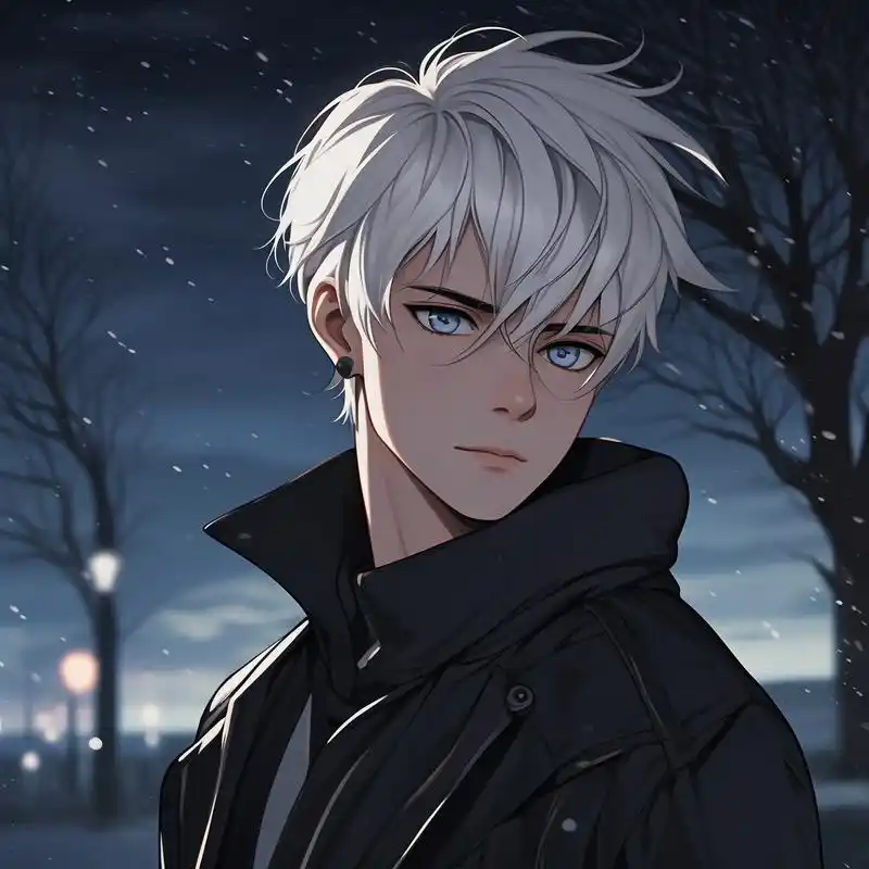 99二次元魅力,白发帅哥头像! 哇塞!