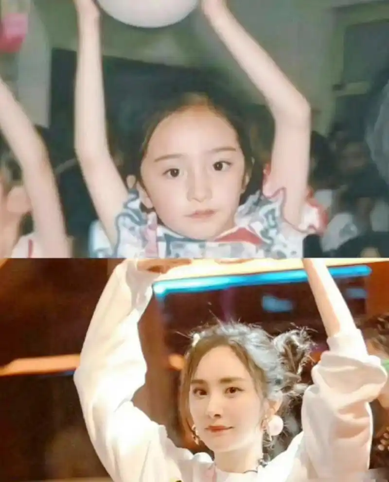 杨幂小时候好可爱啊!