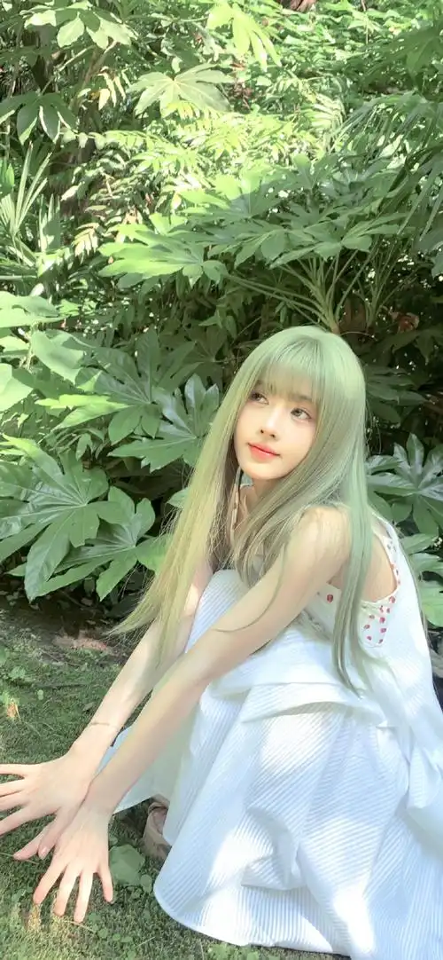 鞠婧祎小绿仙精灵##鞠婧祎绿发