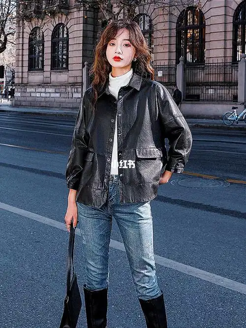 小个子穿搭  #每日穿搭  #机车服  #真皮皮衣  #外套  #皮衣搭配