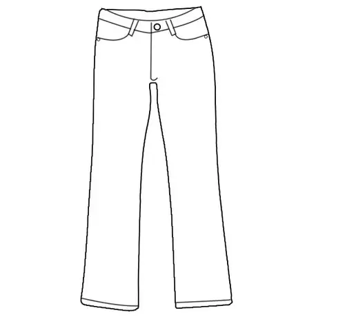 求5张用ps画的裤子款式图 正反面都需要