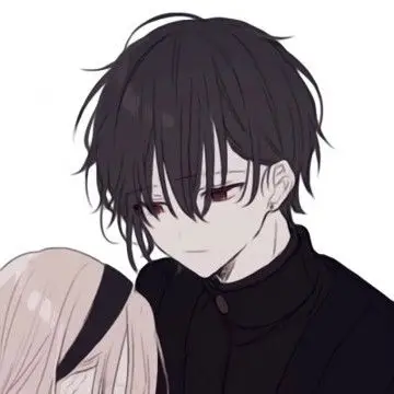 动漫情侣头像高冷型 一左一右冷酷动漫cp头像