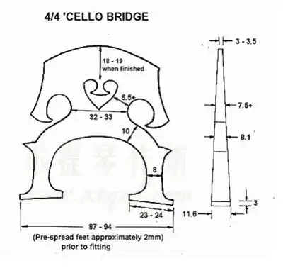 大提琴琴码尺寸(更多…)02113/10练习小提琴曲目时使用的各种弓法练习